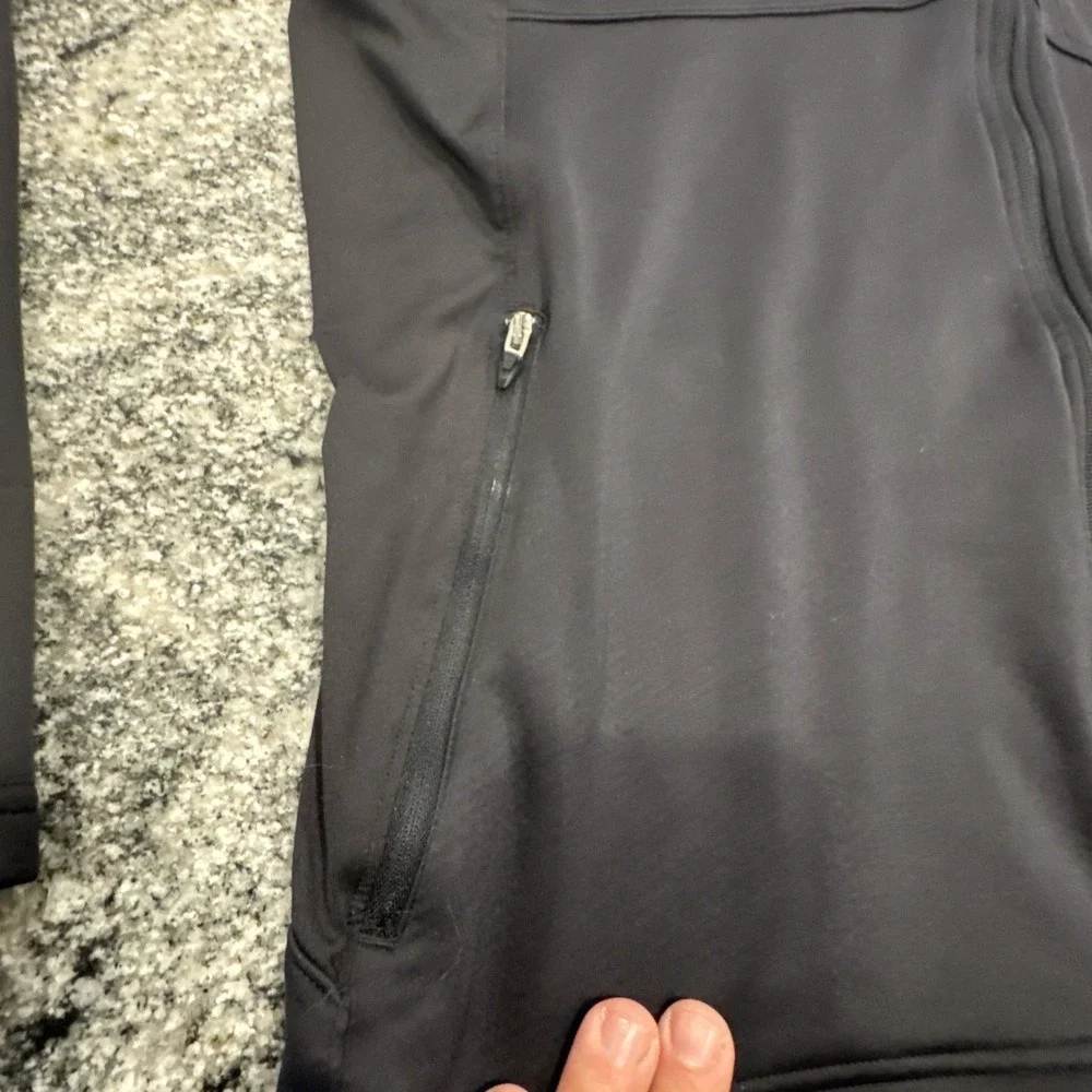 Under Armour Jacket Fleece Mens XXL Black Gray‎ Full Zip Cold Gear Storm Running